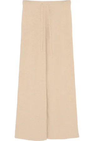 YVES SALOMON Knitted wide-leg trousers