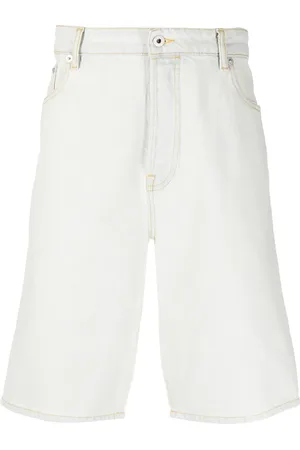 Kenzo Logo-embroidered denim shorts
