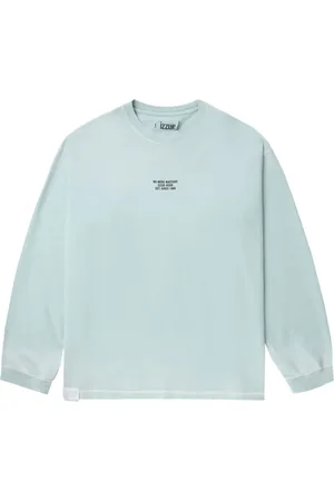 Izzue Slogan-print long-sleeve cotton T-shirt