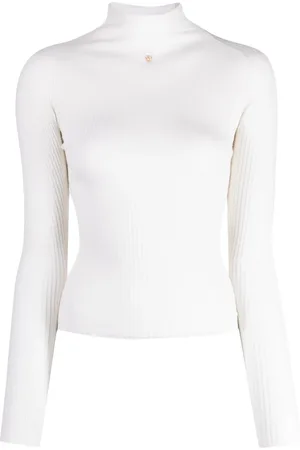 Bally Mock-neck ribbed-knit jumper