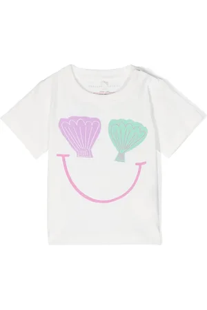 Stella McCartney Shell-print cotton T-shirt