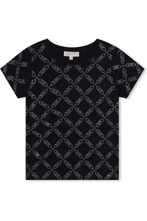 Michael Kors Crystal-logo cotton T-shirt