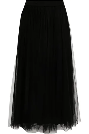 Fabiana Filippi Tulle midi skirt