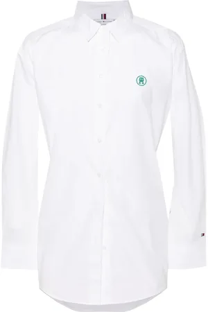 Tommy Hilfiger Logo-embroidered cotton shirt