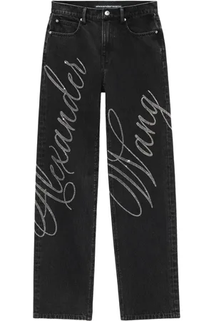 Alexander Wang EZ logo-embellished jeans