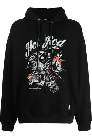 FIVE CM Terry graphic-print cotton hoodie