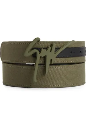 Giuseppe Zanotti Logo-buckle cotton belt