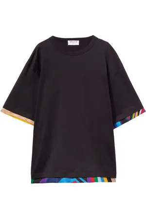 Puccini Abstract-print trim T-shirt
