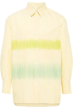 CROQUIS Stripe-pattern cotton-blend shirt