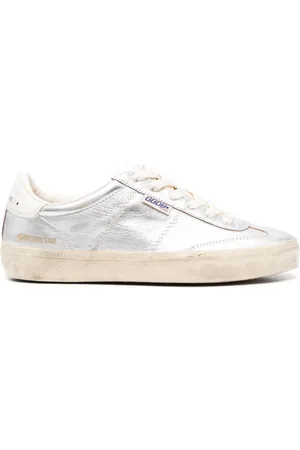 Golden Goose Soul-Star metallic leather sneakers