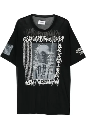 DOUBLET Graphic-print semi-sheer T-shirt