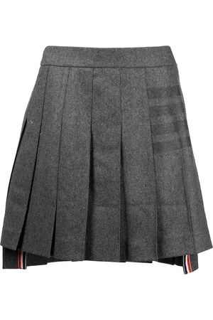 Thom Browne 4-Bar stripe pleated skirt