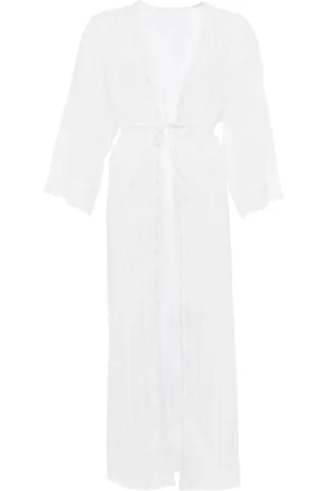 ERES Lact??e lace-trim maxi robe