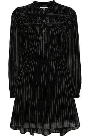 Isabel Marant Leozi striped voile mini dress