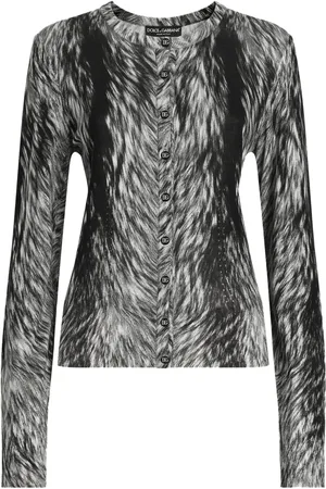 Dolce & Gabbana Fur-print cardigan