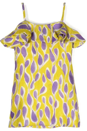 Little Bambah Patterned-jacquard spaghetti-straps dress
