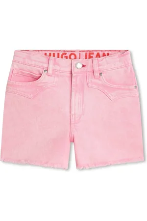 HUGO BOSS Frayed-hem denim shorts