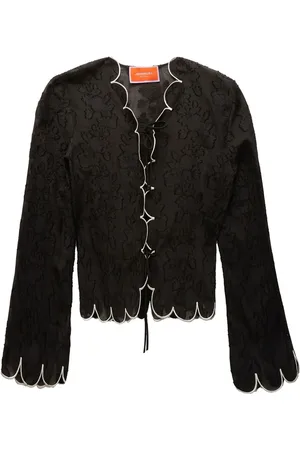La DoubleJ Embroidered crop jacket