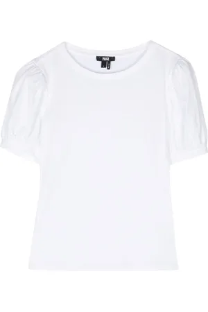 Paige Matcha puff-sleeve T-shirt