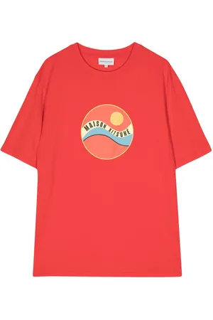 Maison Kitsuné Pop Wave-print cotton T-shirt