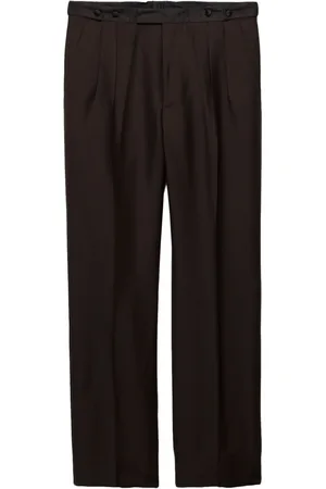 Prada Pleated wide-leg trousers