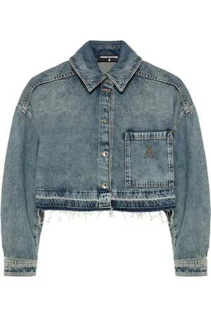 Patrizia Pepe Cropped denim shirt