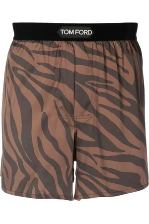 Tom Ford Zebra-print silk boxer short