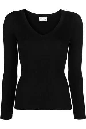 P.A.R.O.S.H. V-neck fine-knit top