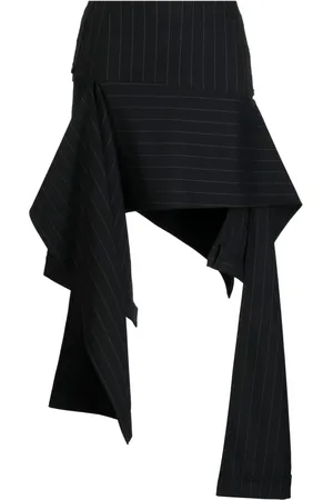 MONSE Deconstructed pinstriped trousers skirt