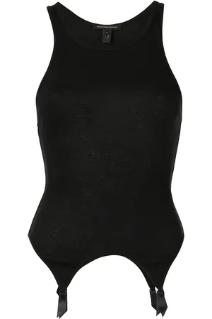 Kiki de Montparnasse Ribbed garter tank top