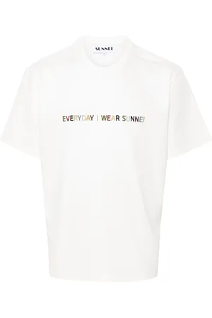 SUNNEI Logo-embroidered T-shirt