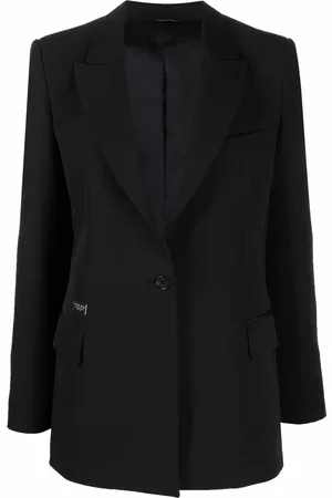 Philipp Plein Logo patch tailored blazer