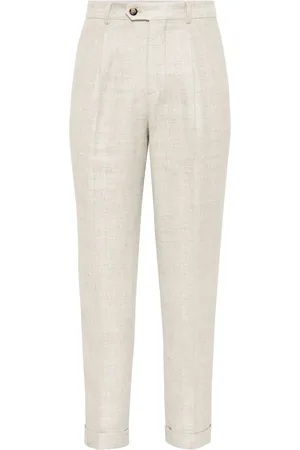 Brunello Cucinelli Slub-textured trousers