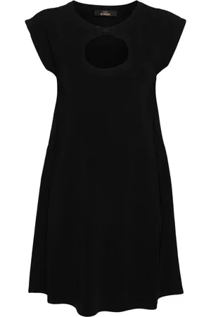 Twin-Set Cut-out ribbed-knit minidress