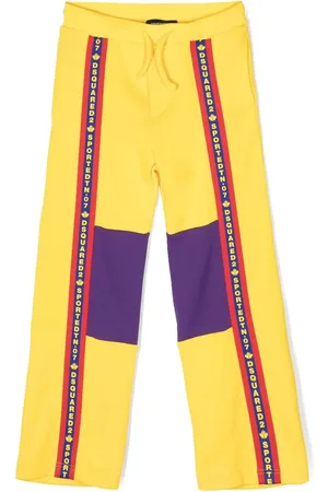 Dsquared2 Colour-block straight-leg track pants