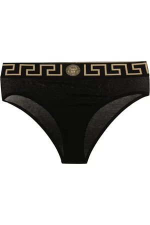 VERSACE Greca-detail jersey thong