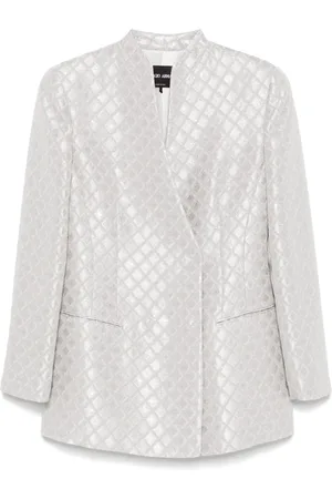 Giorgio Armani Sequin-embellished double-breasted blazer