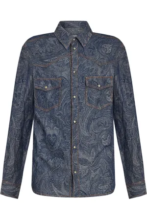 Etro Paisley-print denim shirt