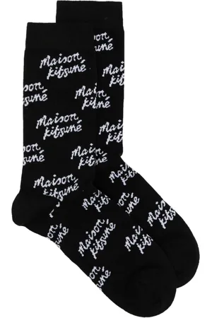 Maison Kitsuné Monogram knit socks