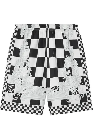 VERSACE Barocco check-print shorts
