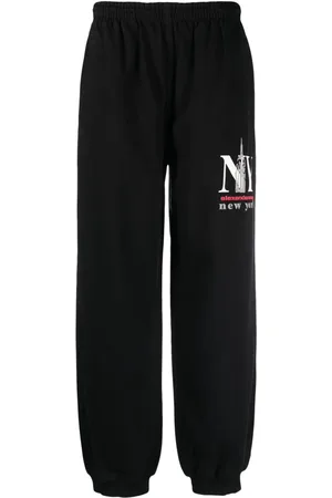 Alexander Wang Logo-print cotton-blend track pants