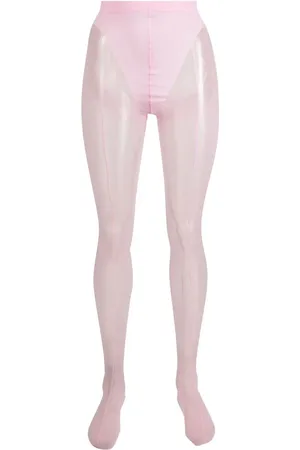 Wolford X Mugler mesh-panelled tights