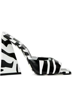 The Attico Devon 115mm zebra-print sandals