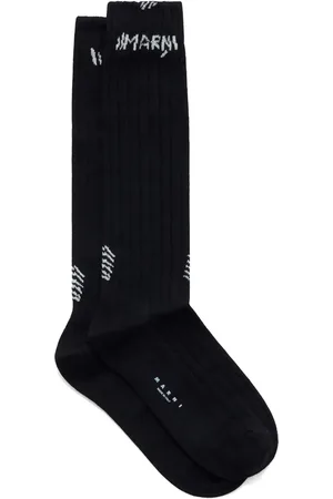 Marni Logo-embroidered cotton-blend socks
