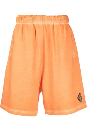 MARCELO BURLON Logo patch knee-length shorts