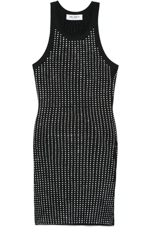 The Attico Rhinestonded mini dress