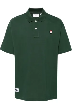 Chocoolate Logo-embroidered cotton polo shirt