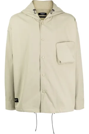 FIVE CM Logo-patch hooded jacket
