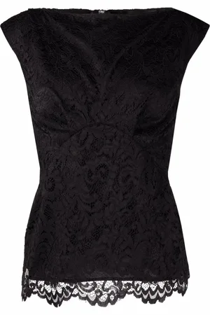 Philipp Plein Lace-patterned sleeveless blouse