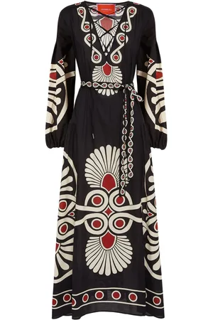 La DoubleJ Viviana geometric-print dress